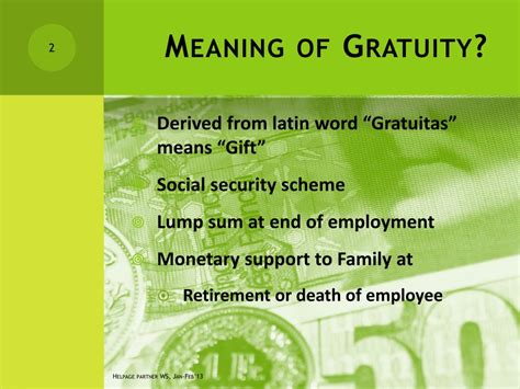 Gratuity Definition & Meaning .